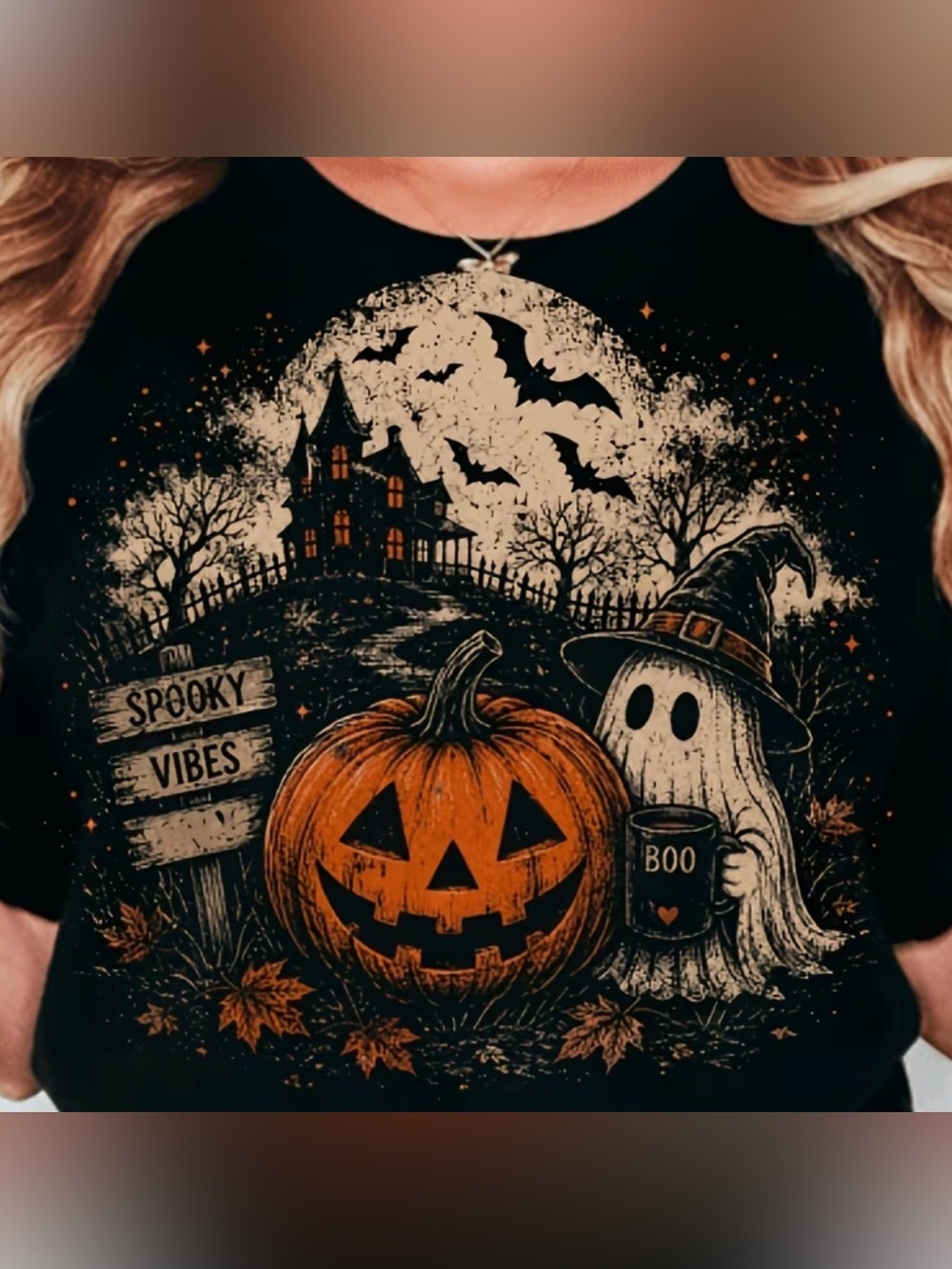 Fall Ghost Pumpkin Custom Shirt